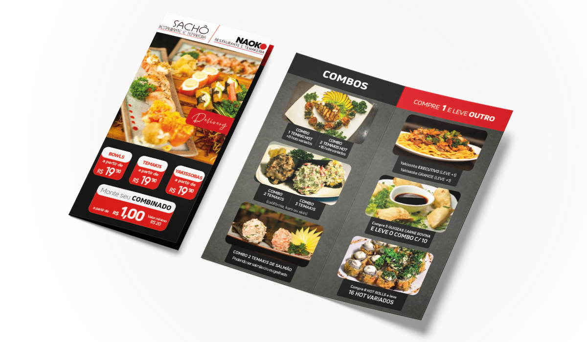 Flyers e Folders para Restaurantes Japoneses | Agência Class